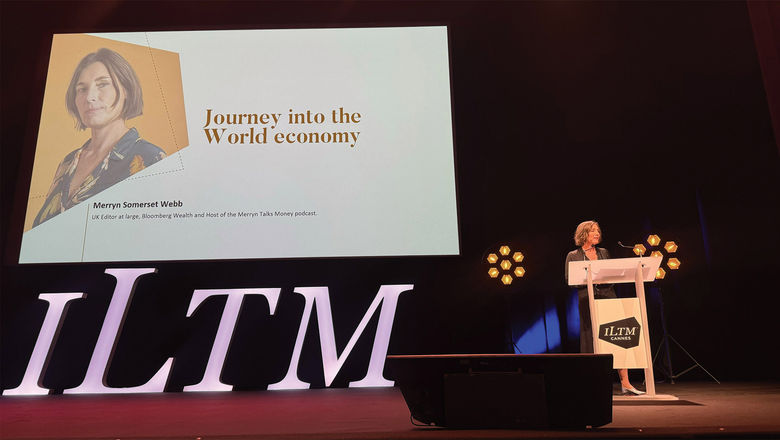 Bloomberg Wealth U.K. editor at large Merryn Somerset Webb addressed ILTM Cannes attendees.