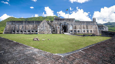 Brimstone Hill Fortress, a popular tourist site on St. Kitts.