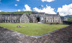 Brimstone Hill Fortress, a popular tourist site on St. Kitts.