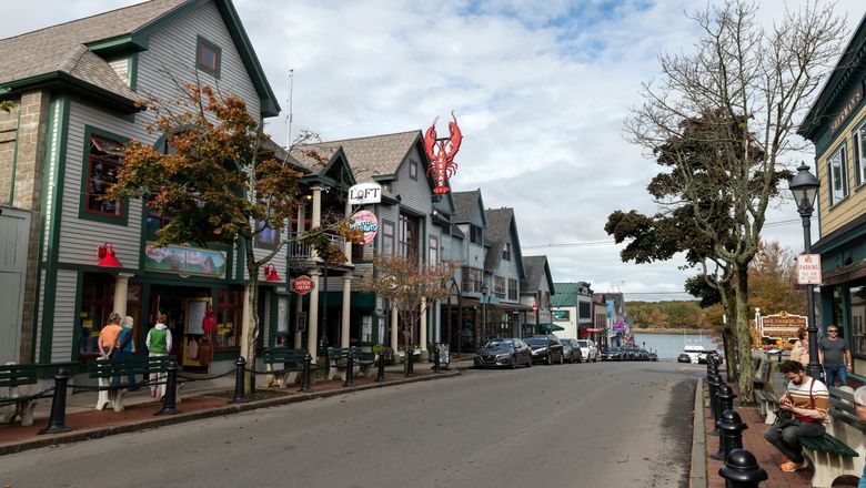 Main Street in Bar Harbor, Maine.