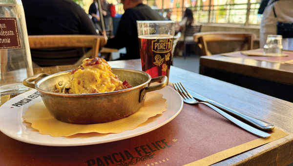 Carbonara at Pancia Felice.