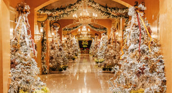 The Royal Sonesta New Orleans transforms into a winter wonderland for the holidays.