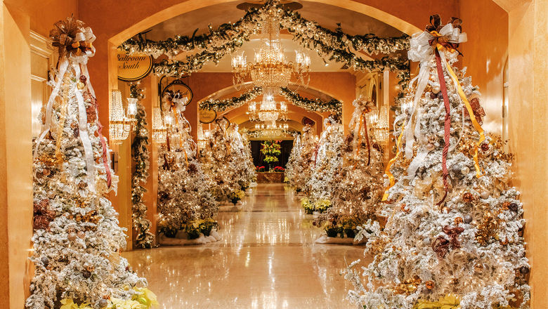 The Royal Sonesta New Orleans transforms into a winter wonderland for the holidays.