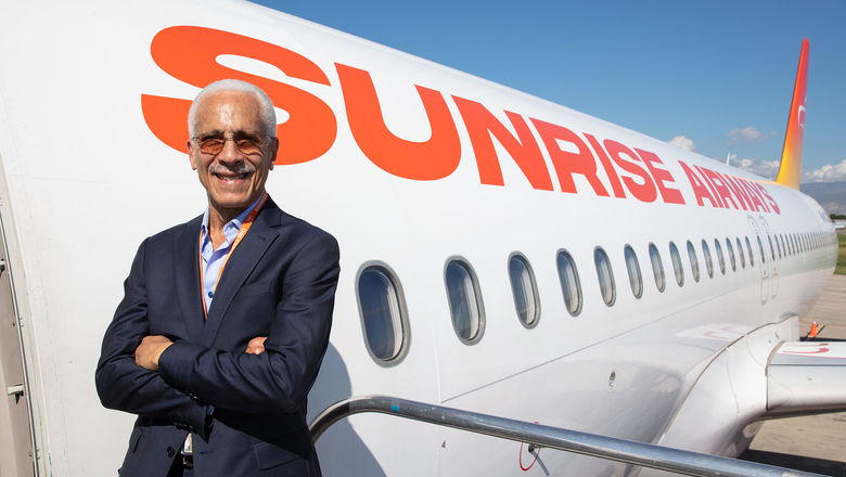 Sunrise Airways has increased its interisland service in the Caribbean this year, and plans to expand those services even further before year's end. Pictured is Philippe Bayard, the airline's chairman and CEO.