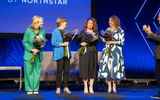 New AmaWaterways godmother Jenn Lee of Vacation Planners, second from left, with Michelle Fee of Cruise Planners, Jackie Friedman of Nexion and Debbie Fiorino of Dream Vacations and Cruise One.