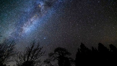 "Coorie" in Scotland means embracing the dark, starry skies.