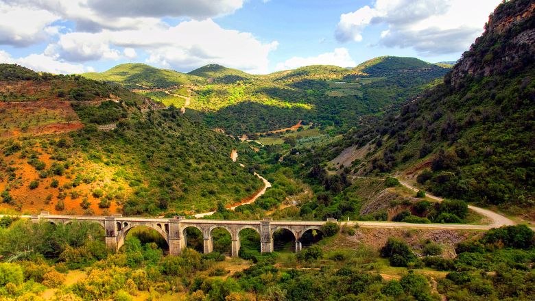 A prime example of sustainable travel, the Via Verde de la Sierra — part of a network of repurposed railway lines in Spain — is perfect for exploring on foot or by bike.