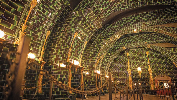 The Metro-Floo corridor is the way to get to Harry Potter and the Battle at the Ministry.