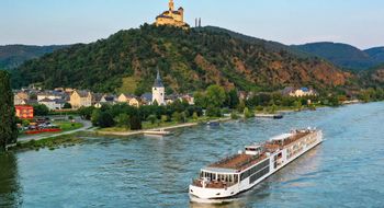 A Viking Longship on the Rhine River.